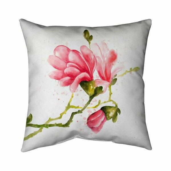 Fondo 20 x 20 in. Magnolia Flowers-Double Sided Print Indoor Pillow FO2792878